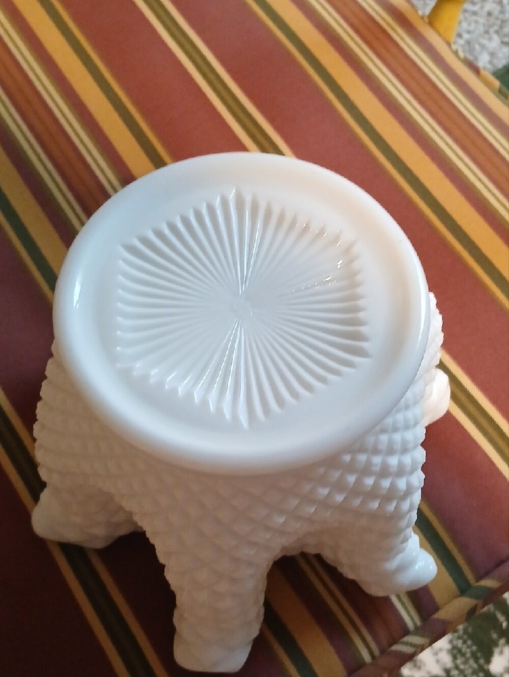 Westmoreland English, White Hobnail, Milk Glass, Ruffled Vase - Picture 5 of 6